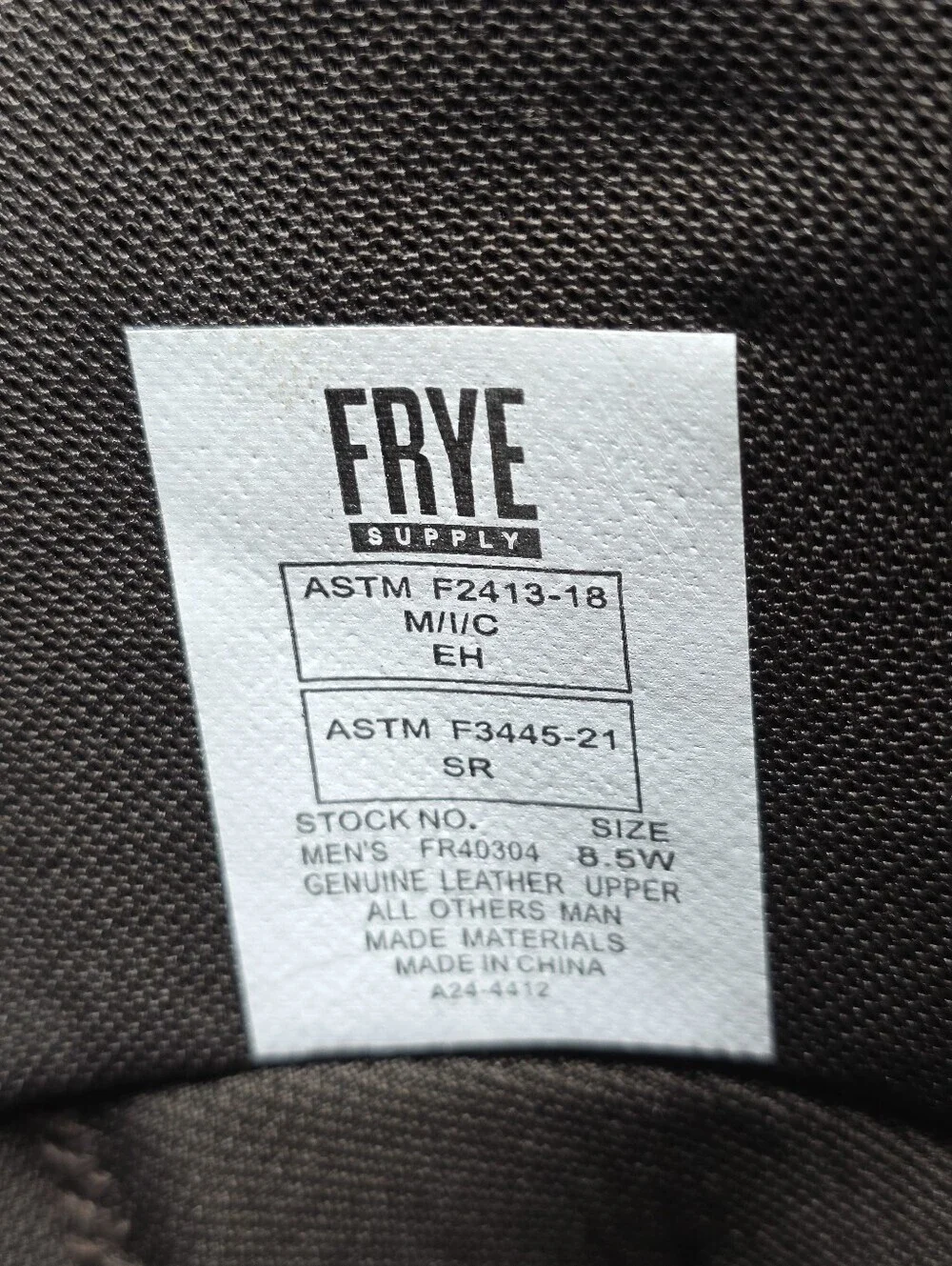Frye Supply Steel Toe Boots FR40304 Waterproof Wellington Men's Size 8.5W Brown